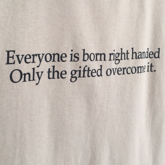 Gildan Left Handed Humor Tee Shirt: Size M - Picture 3 of 6